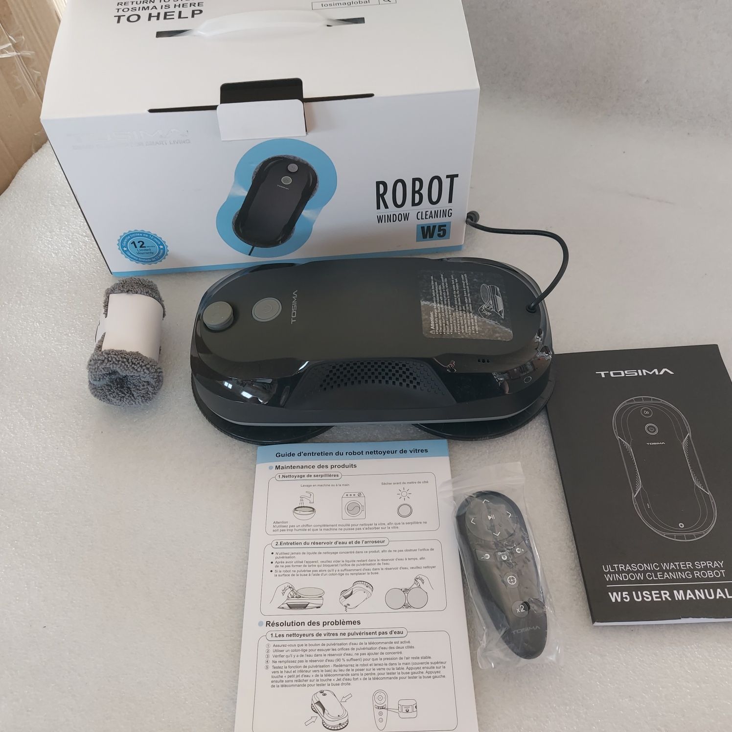 Tosima W5 robot do mycia okien z podwójną dyszą