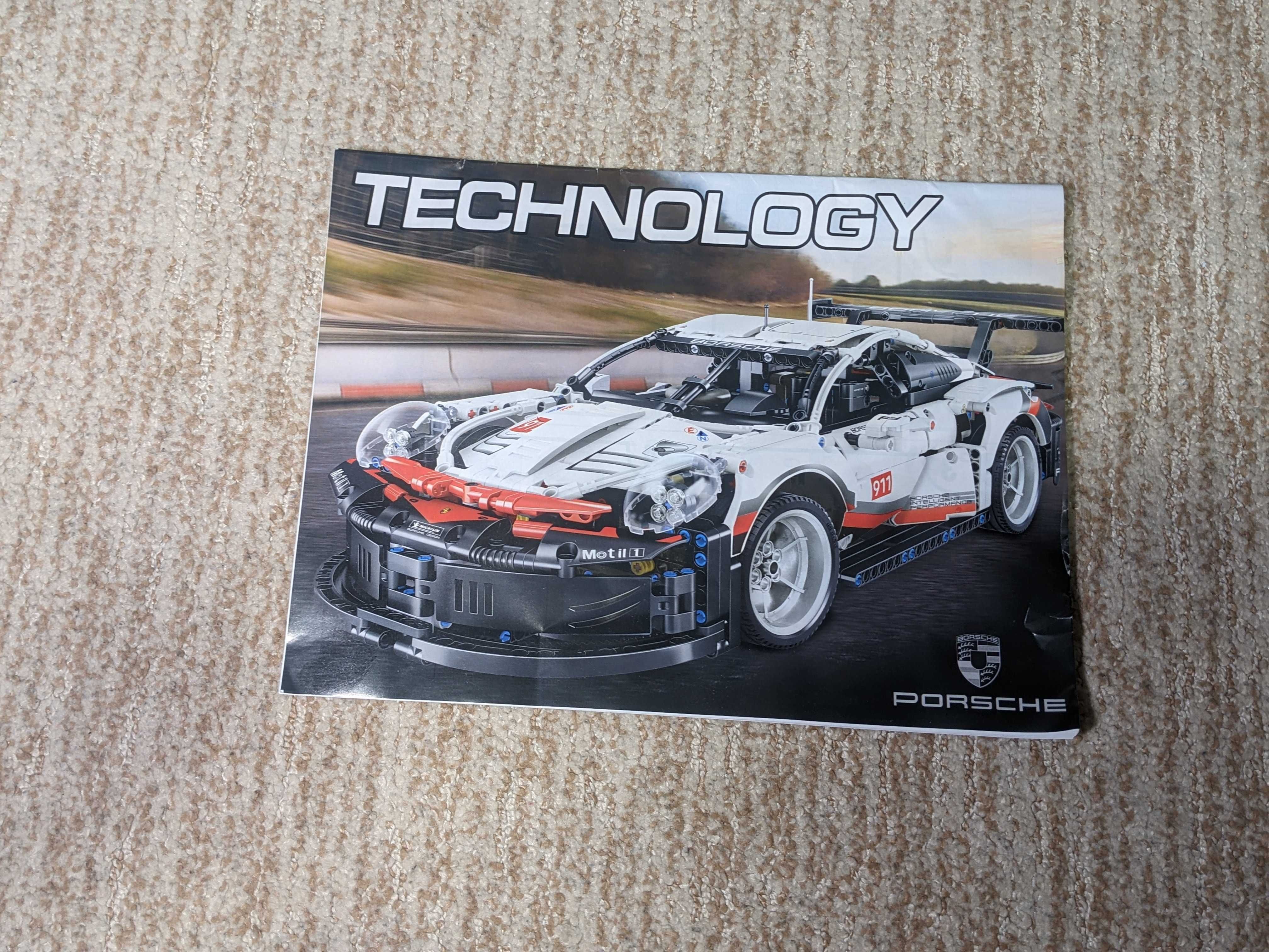 Конструктор 1в1 Lego Technic 42096 - Porsche 911 RSR, 1580 шт, КОРОБКА