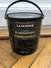 Farba plamodoporna czarna LUXENS 2,5l