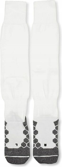 2 Pary Białe Getry Piłkarske MITRE Division,rozmiar 36-40