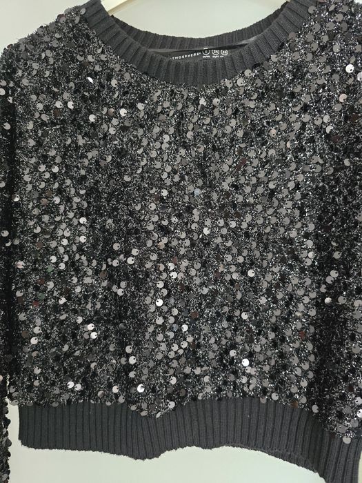 Sweterek błyszczący dziewczęcy atmosferę rozmiar 152 - 158 164