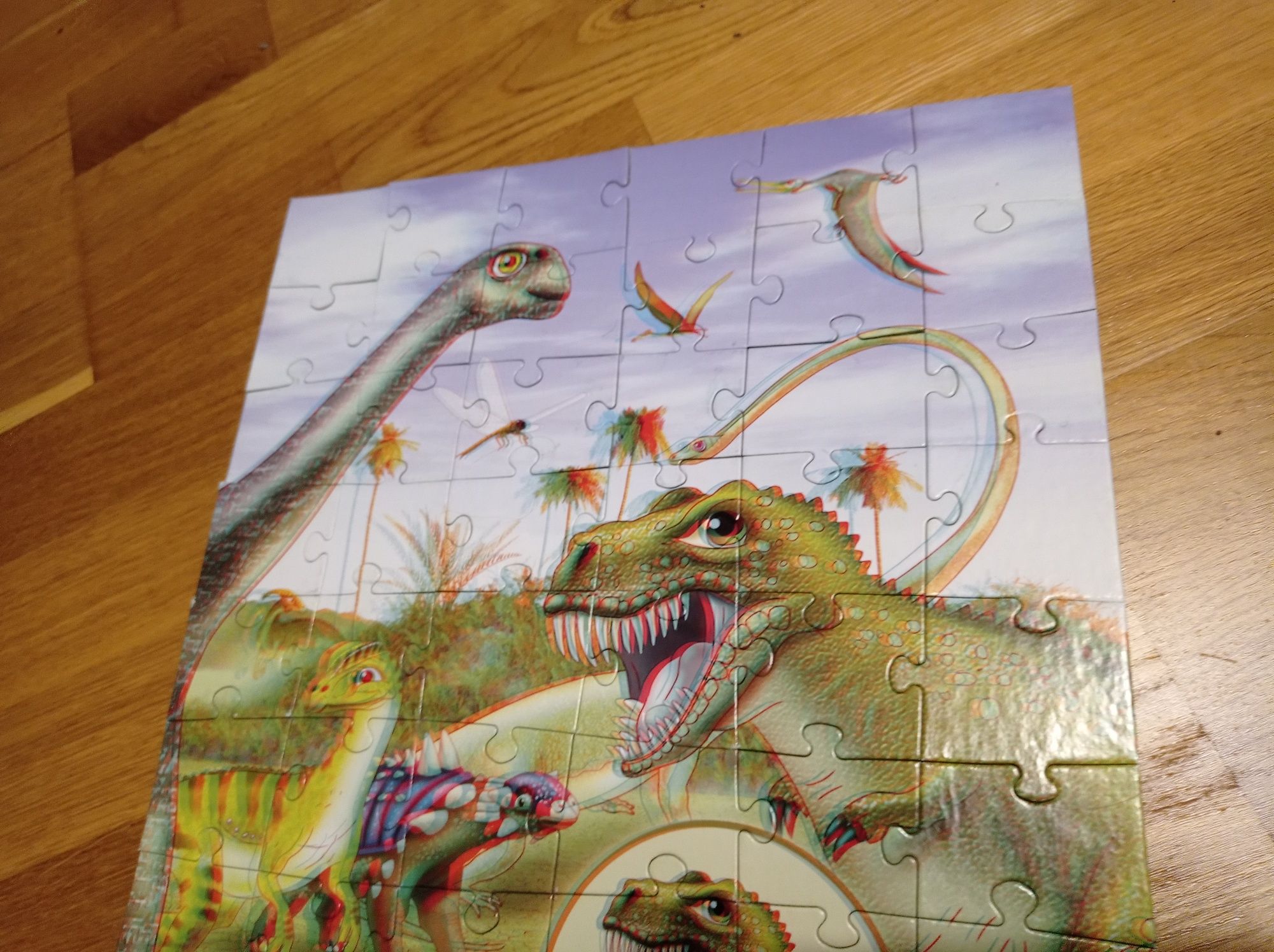 Zebra Epoka dinozaurów puzzle, układanka 3d