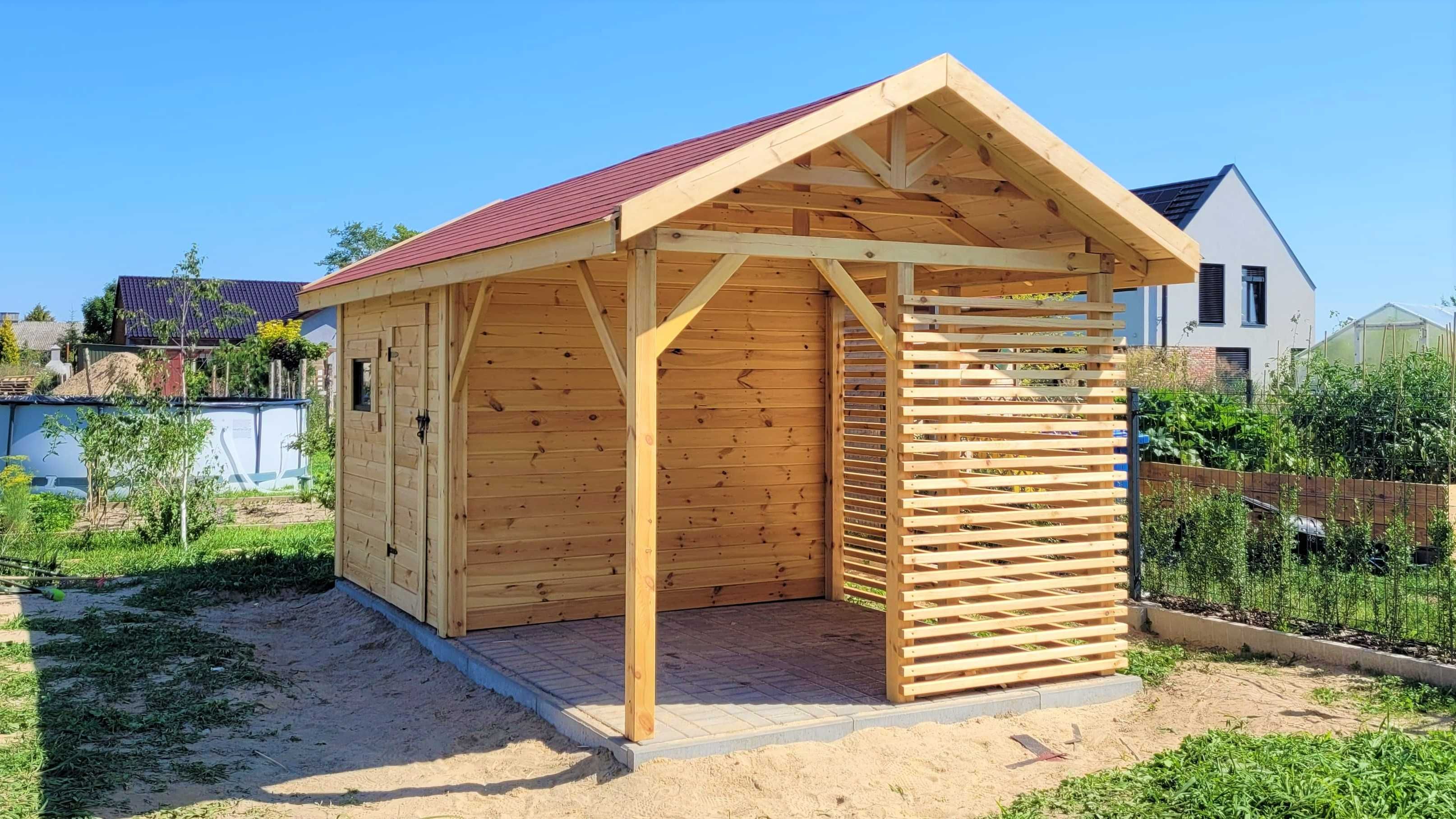 Domek Narzędziowy PAWEŁ z Altaną 2w1 Producent DREWNOTRIK.PL