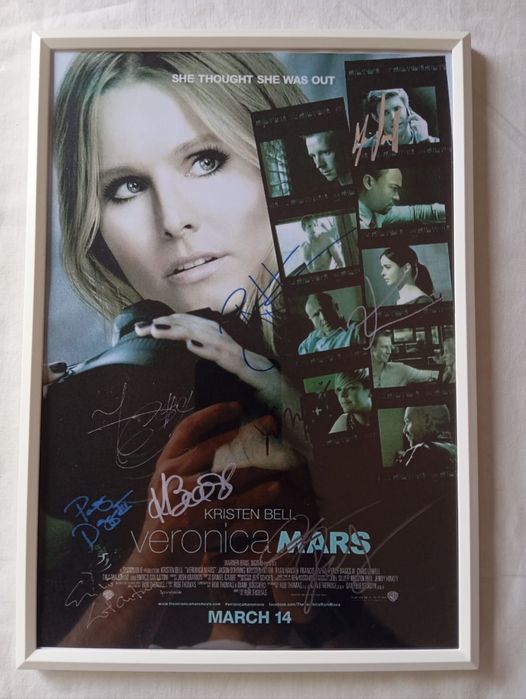 Moldura Série Veronica Mars com Autógrafos (A4)