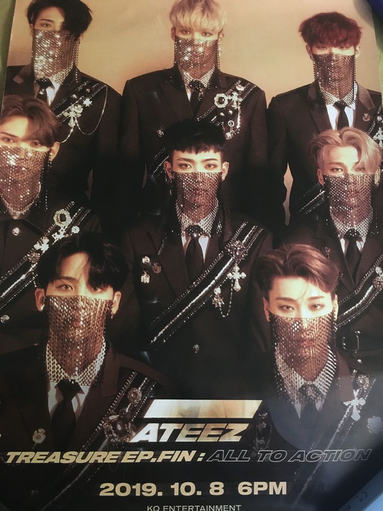 Kpop Poster do Ateez não original