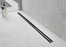 Odpływ liniowy obrotowy 120 cm, czarny. Mexen Flat 360 Slim