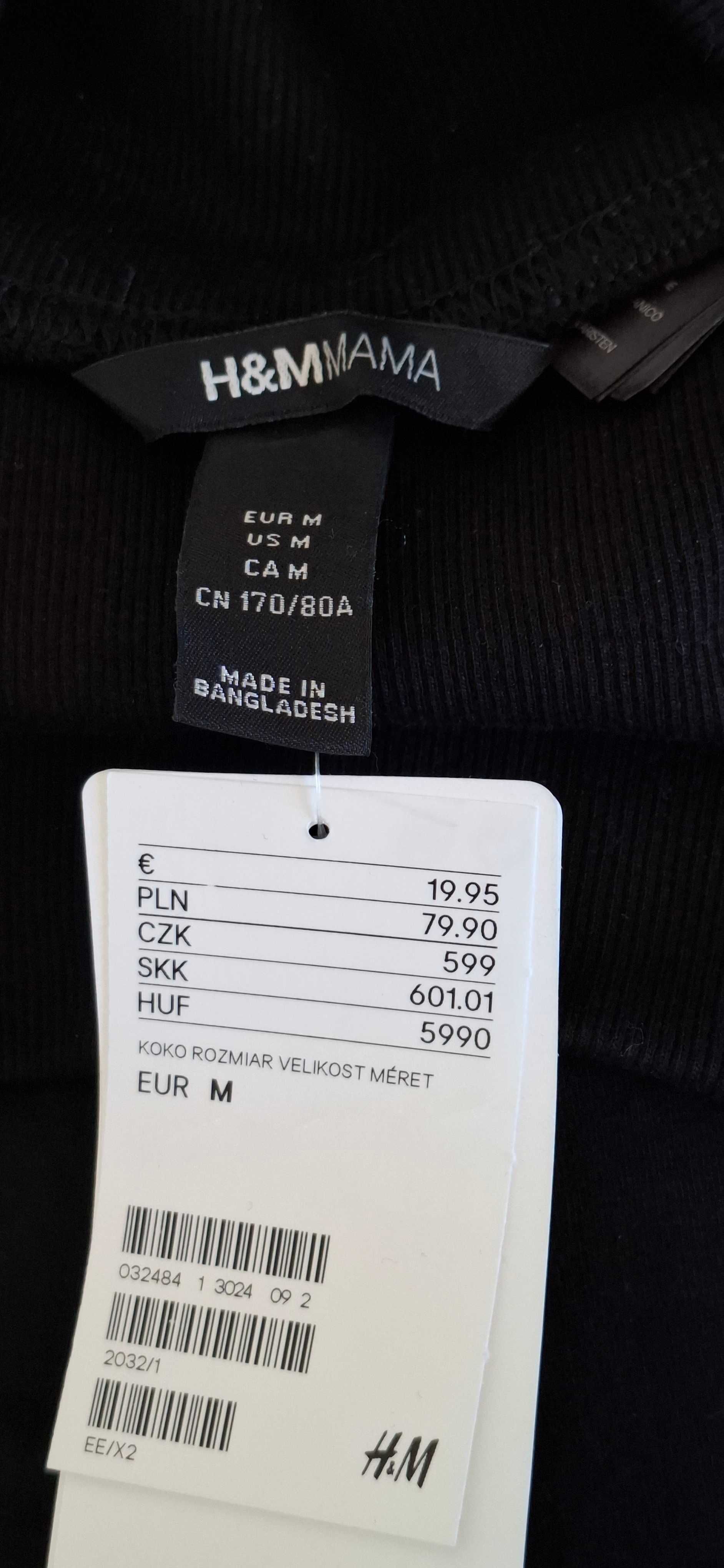 Ciążowe damskie spodnie dresowe, rozmiar M, H&M, NOWE!