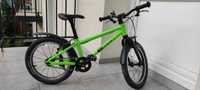 Rower KUbikes 16L MTB dla dziecka 3+. Mała waga 5,7 kg. Kolor zielony