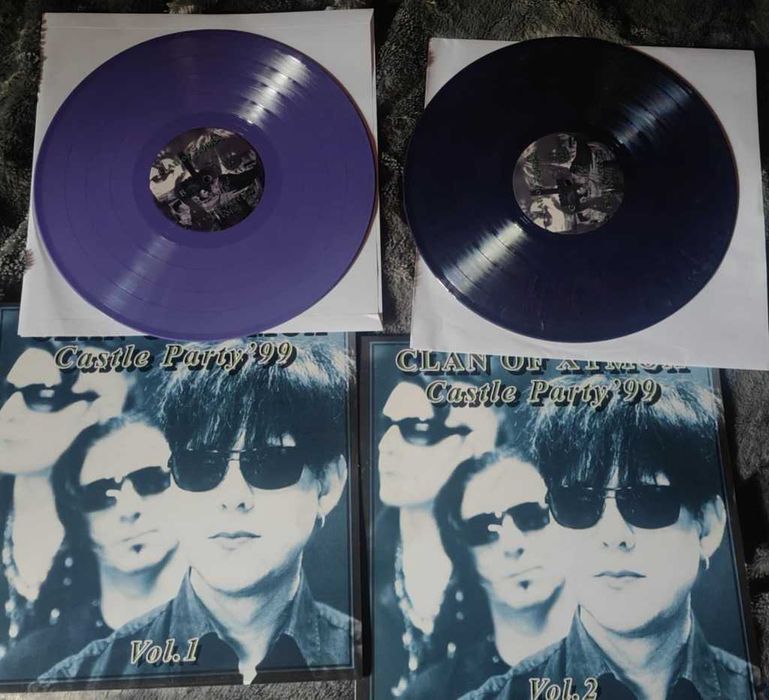 Clan OF Xymox Castle Party 99 Podwójny fioletowy Kolekcjonerski winyl