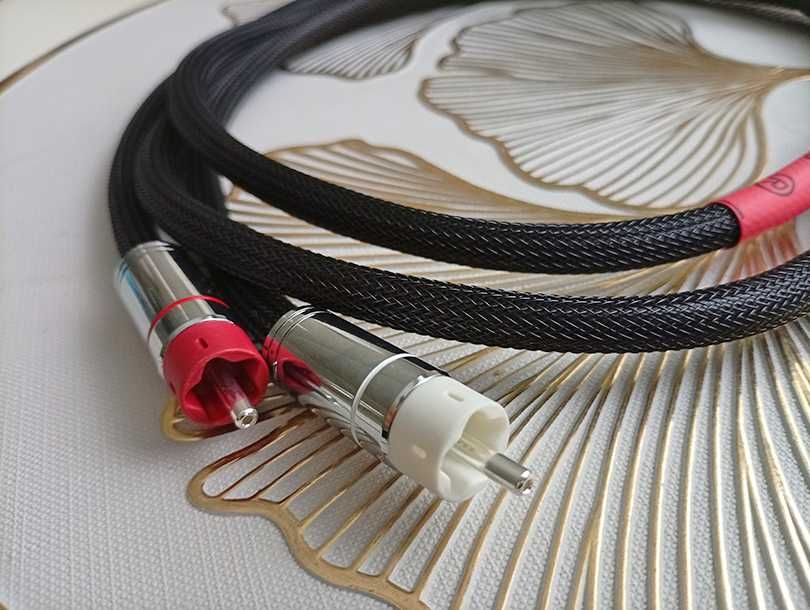 Kabel RCA Monosaudio A201 Signal Cable wtyki rodowane 0,5m