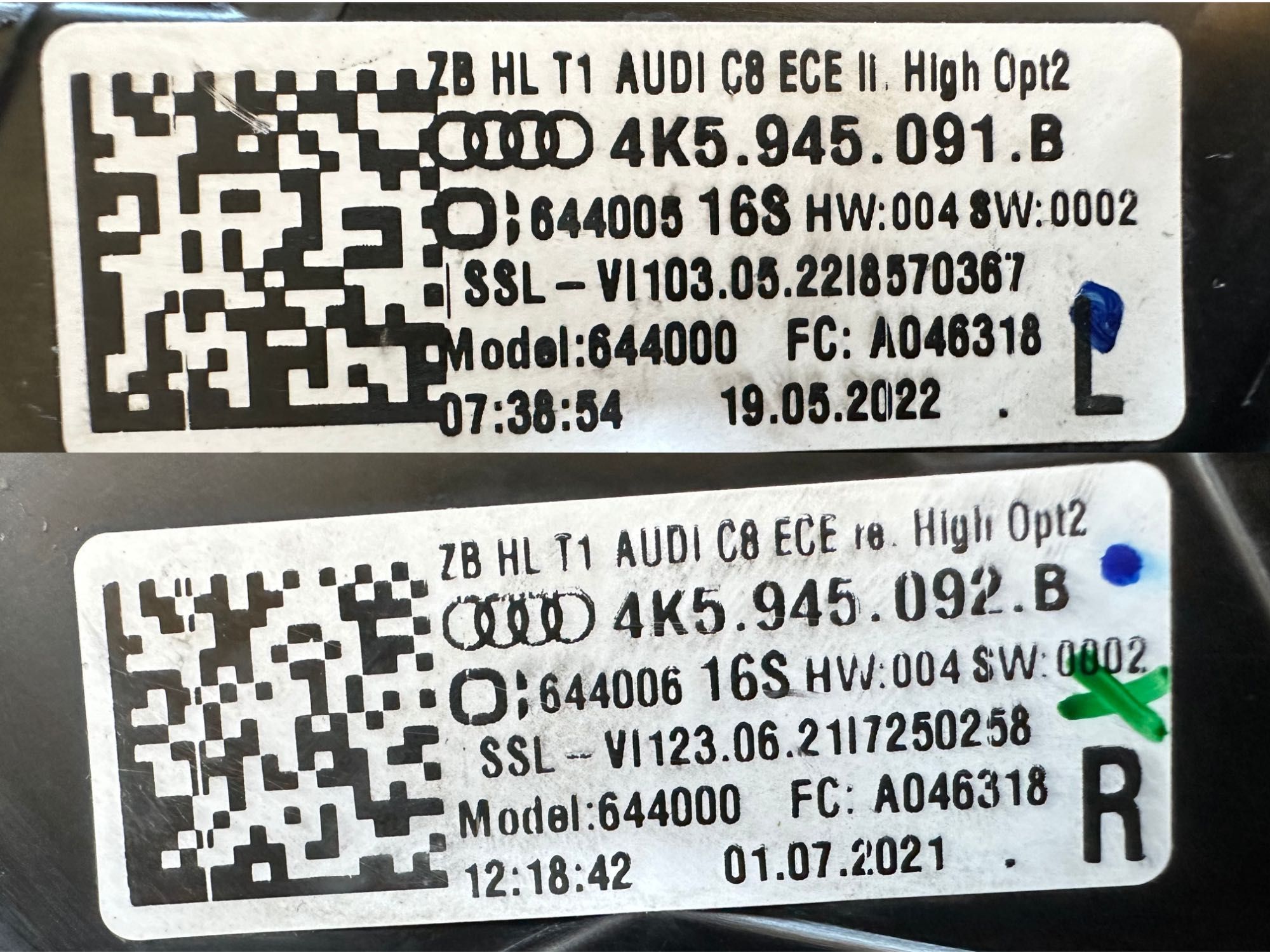 Audi  A6 C8 4K5 18- Седан ЄВРОПА Opt2 Анімація Оригінал Стопи Ліхтарі