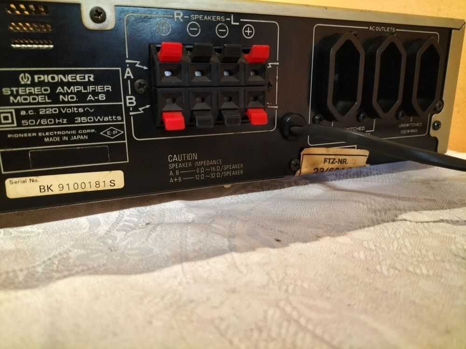 Vintage! Wzmacniacz PIONEER A-6 Gold/2x60W /350W /Wysyłka!