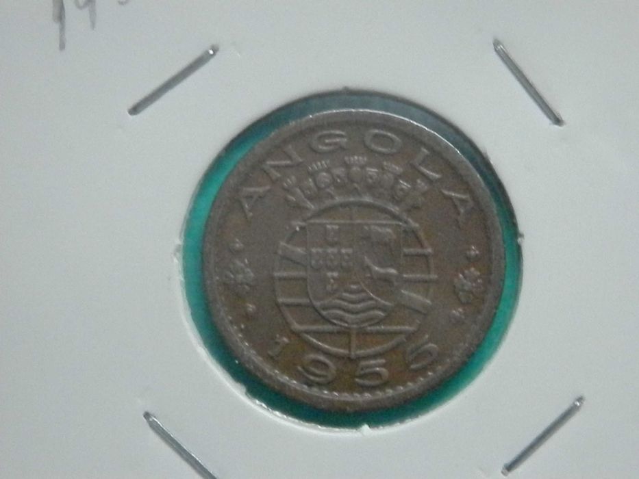 1260 - Angola: 50 centavos 1955 bronze, por 10,00