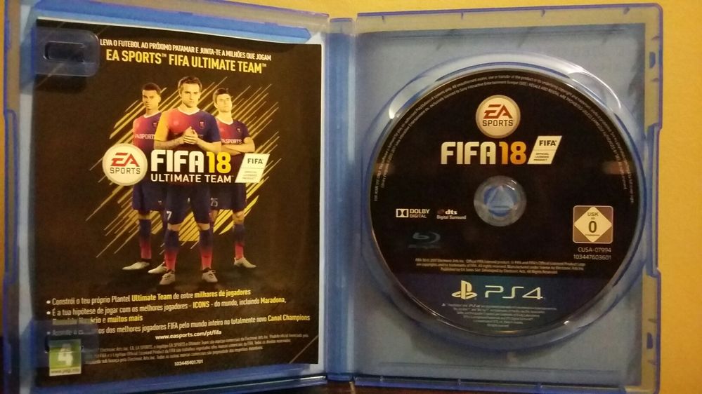 Jogo FIFA 18 PS4