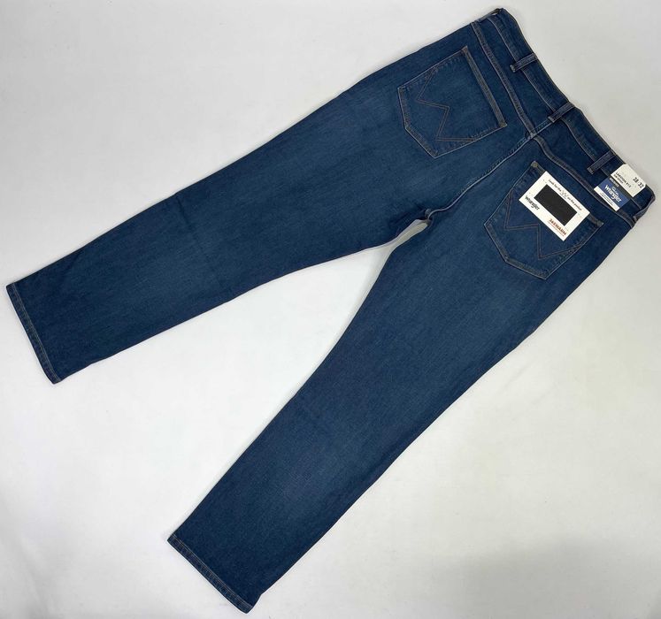 Spodnie męskie jeansy Wrangler Larston 812 Green Fuzz W38 L32