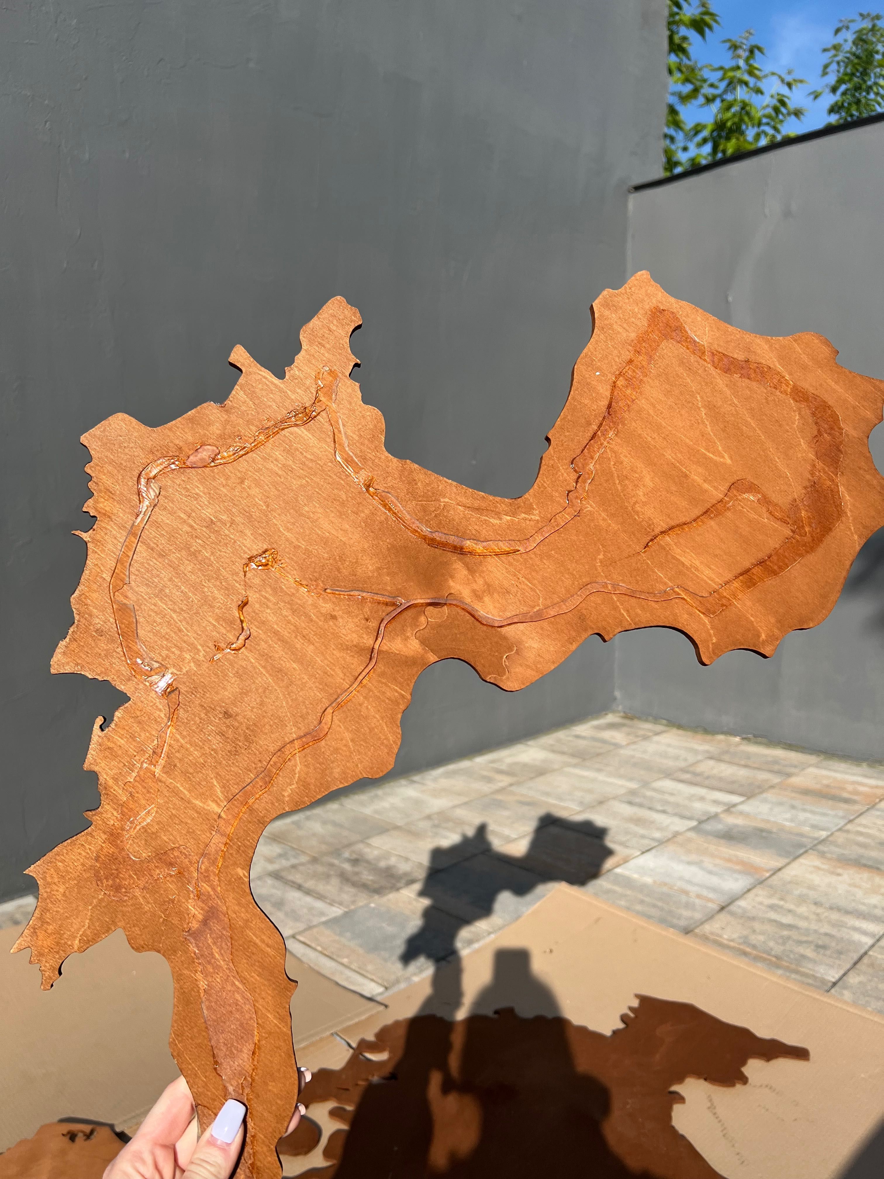 Drewniana mapa Europy