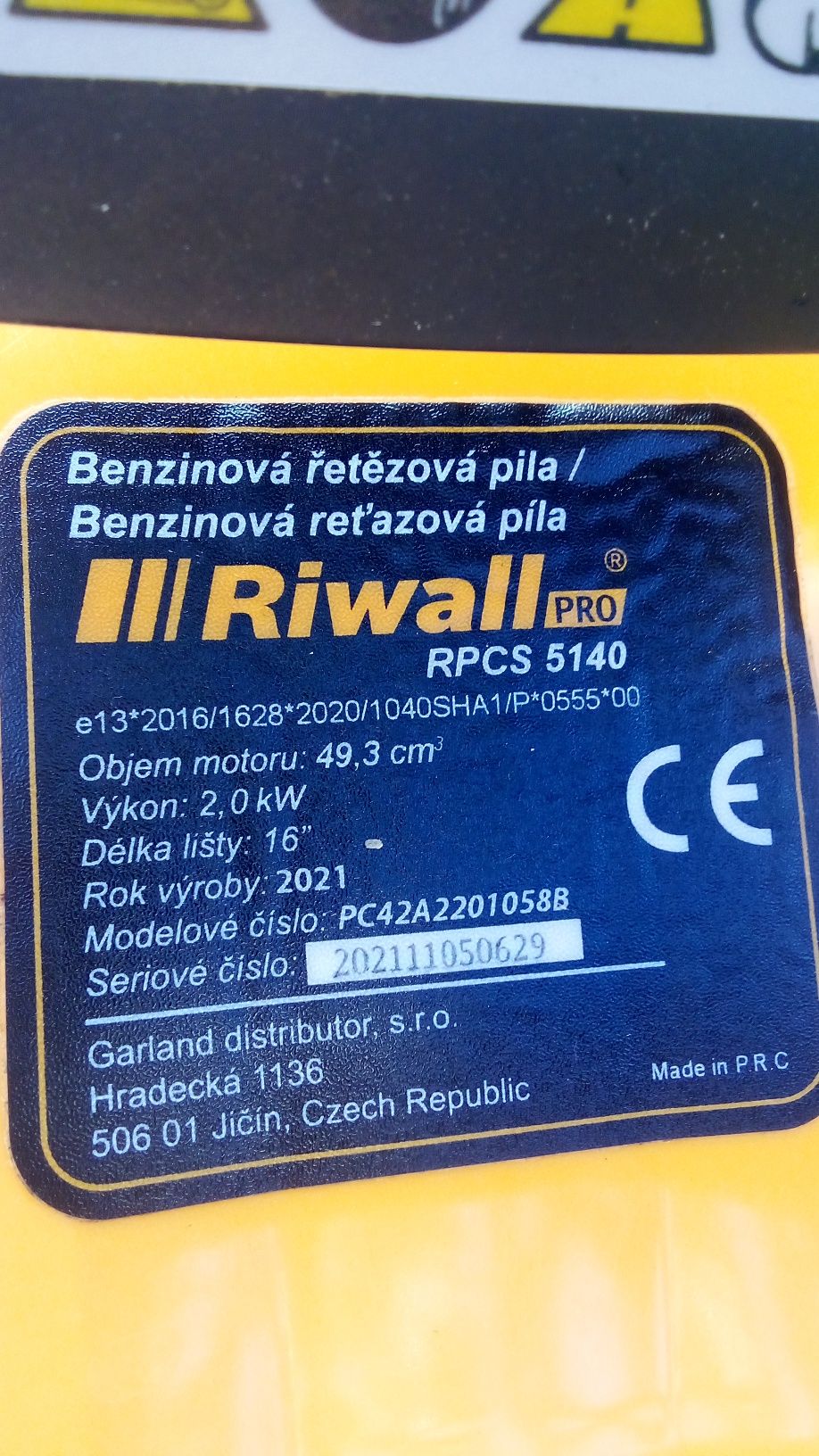 Riwall Pro piła motorowa 2,7 KM