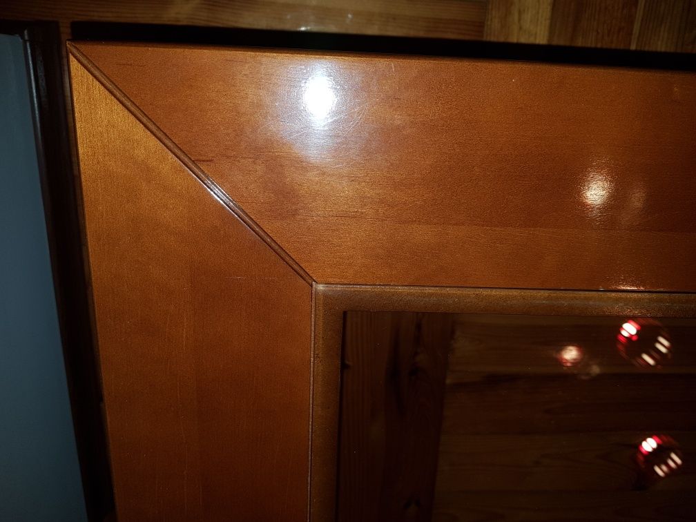 Stolik kawowy kwadrat drewniany plus szkło