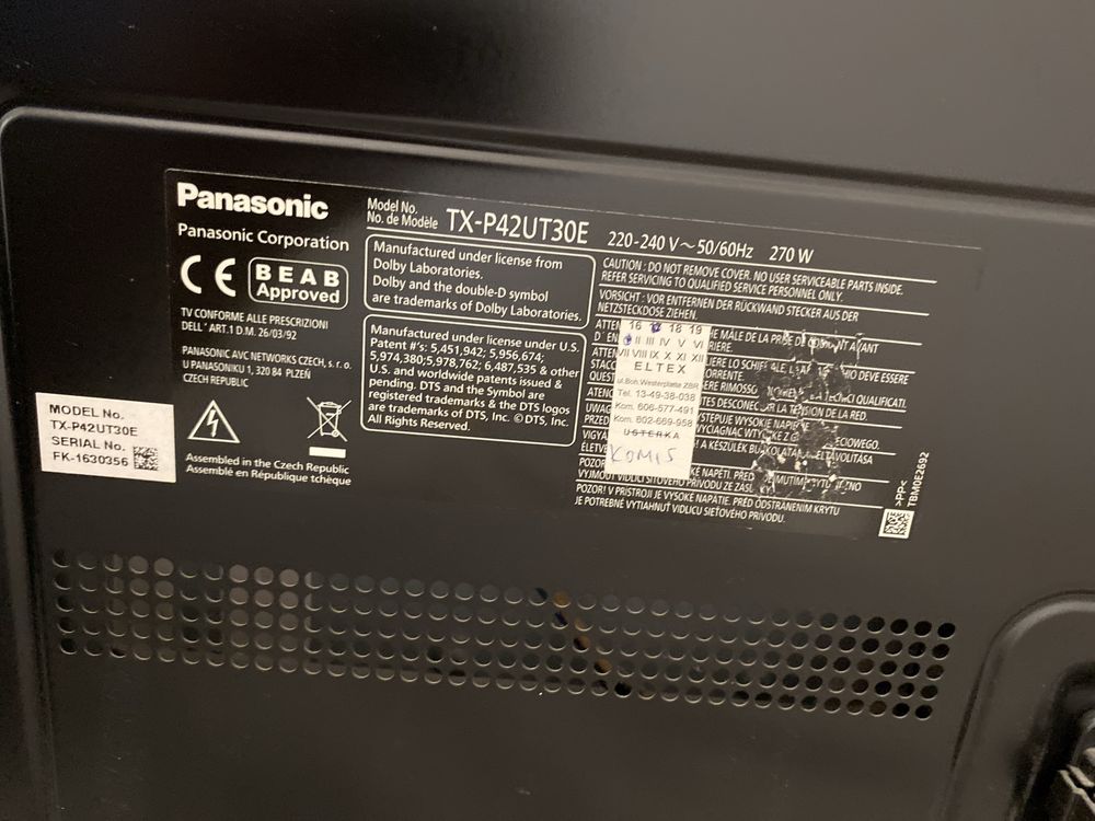 Telewizor Panasonic TX-P42UT30E