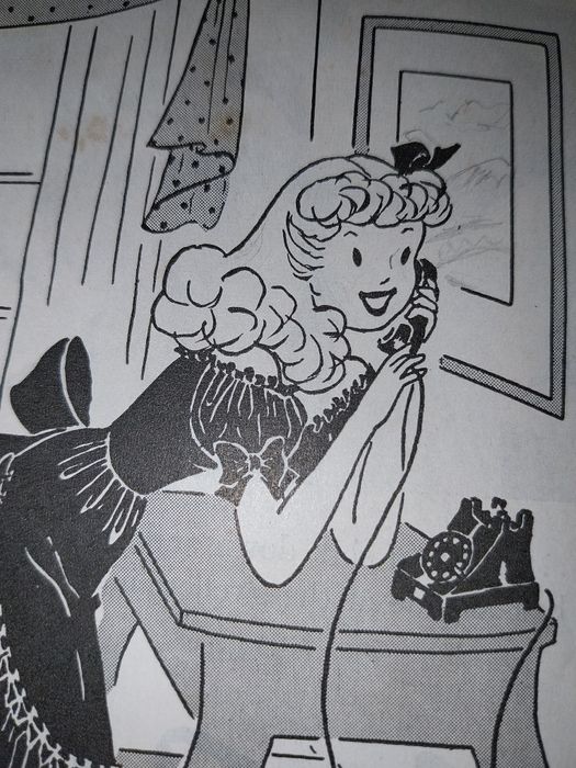 Um recorte de revista original do The Saturday Evening Post, com carto