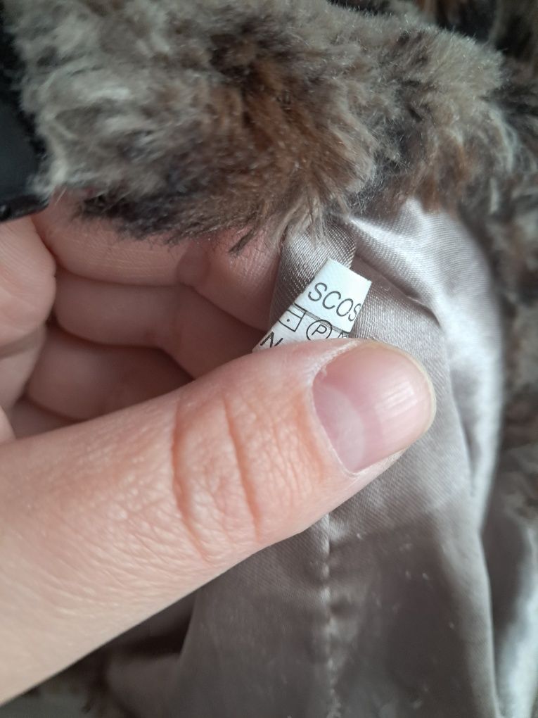 Futerko w panterkę z kieszeniami I kapturem