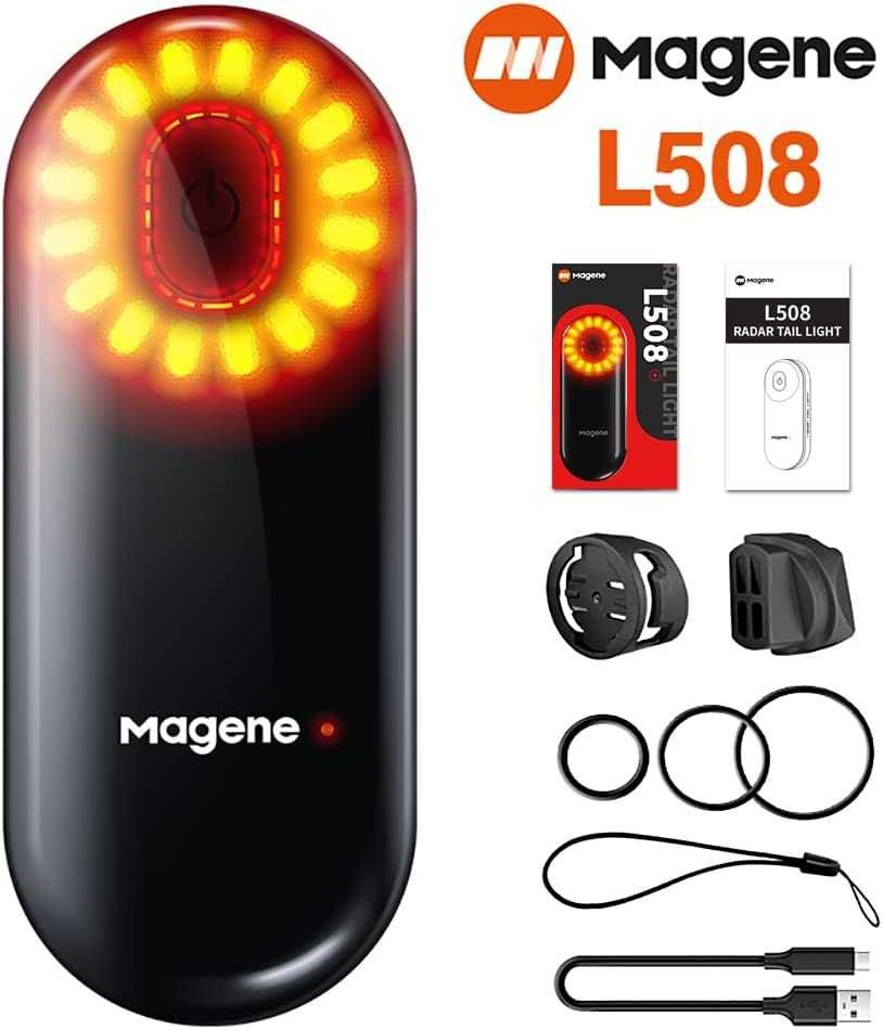 Велосипедний радар заднього огляду блимавка Magene L508