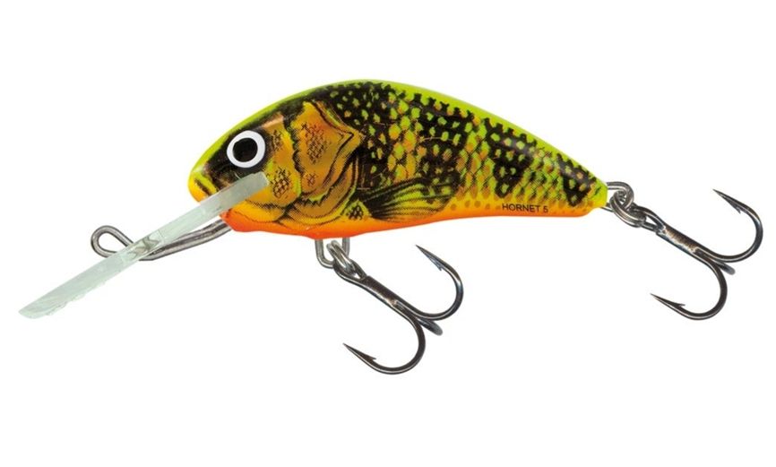 5 x Wobler SALMO Hornet 4F, GFP (Gold Fluo Perch), 3g - Nowy