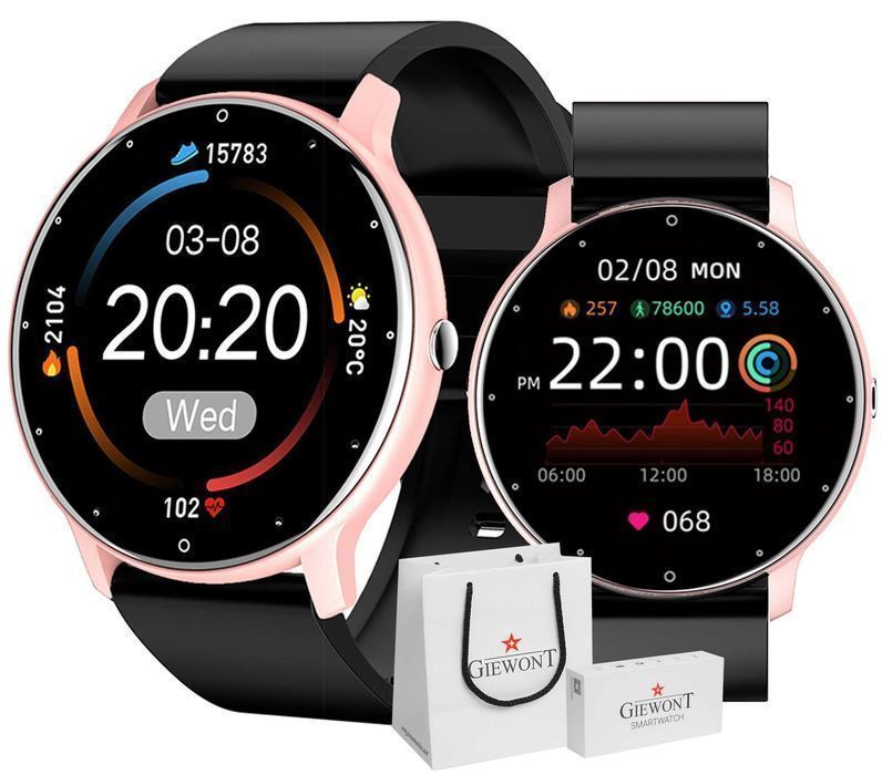 Smartwatch Giewont GW120-3 Różowo-Czarny