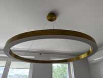 2 lampy westwing złote, 100 cm średnicy