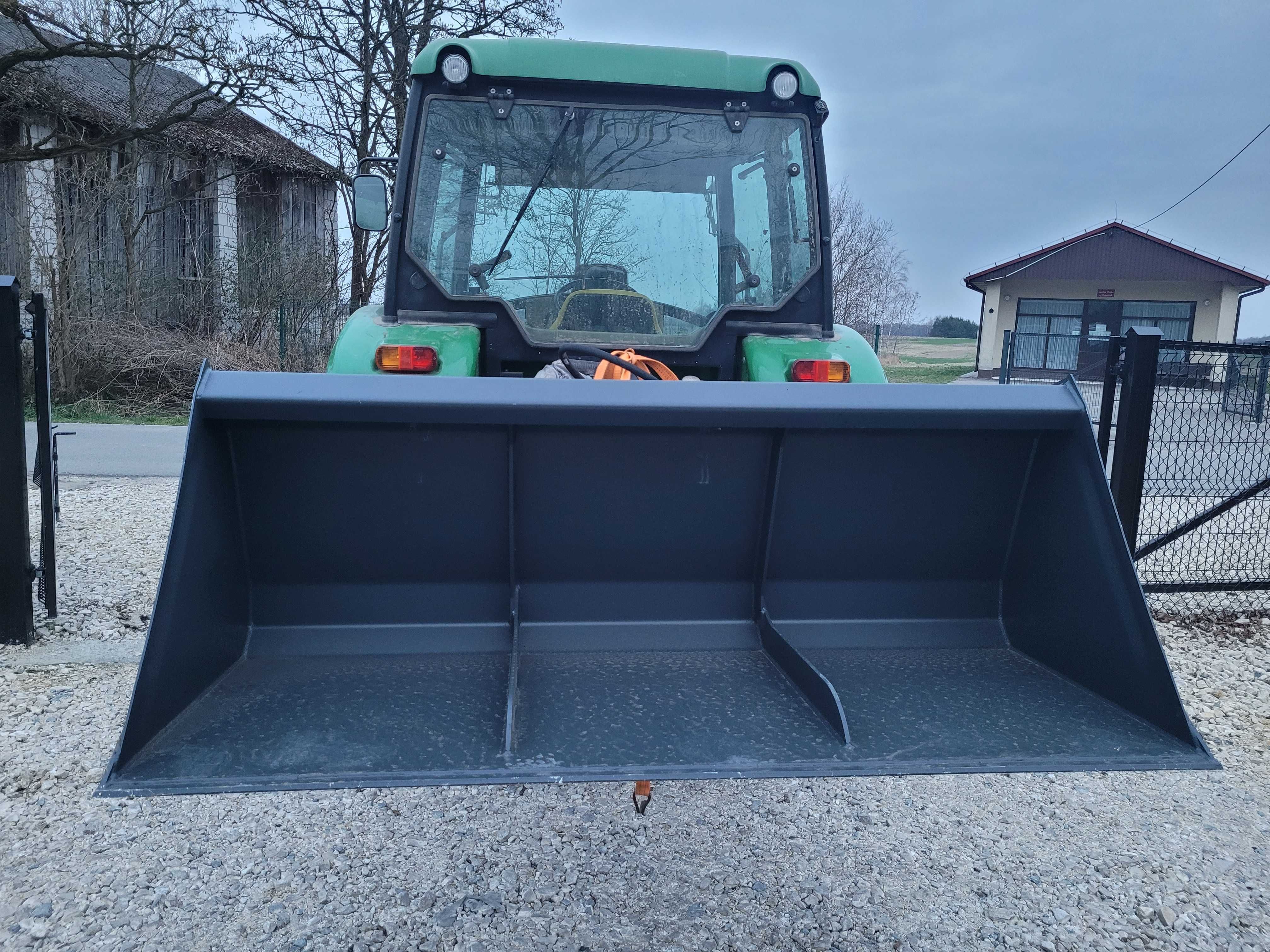 Łyżka do ziemi gruzu na tył ciągnika Łycha z KIPREM HYDRAULICZNY DOWÓZ