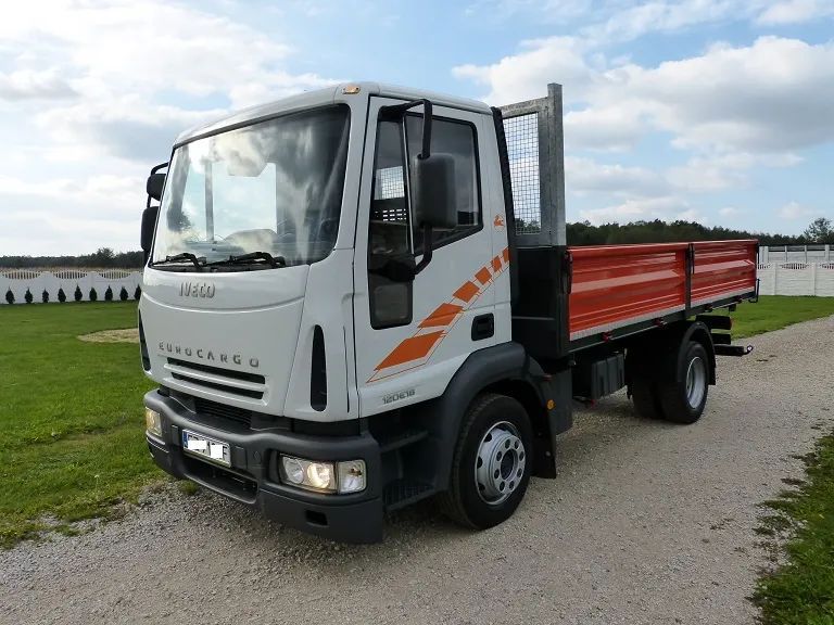 Iveco EUROCARGO 120E18 NOWA 3- STRONNA WYWROTKA /  KIPER /DMC 12.000 KG /STARE TACHO / BLOKADA MOSTU /ŁAD. 7200 KG SUPER STAN  DŁ 4.60 M, cały na resorach/ okazja