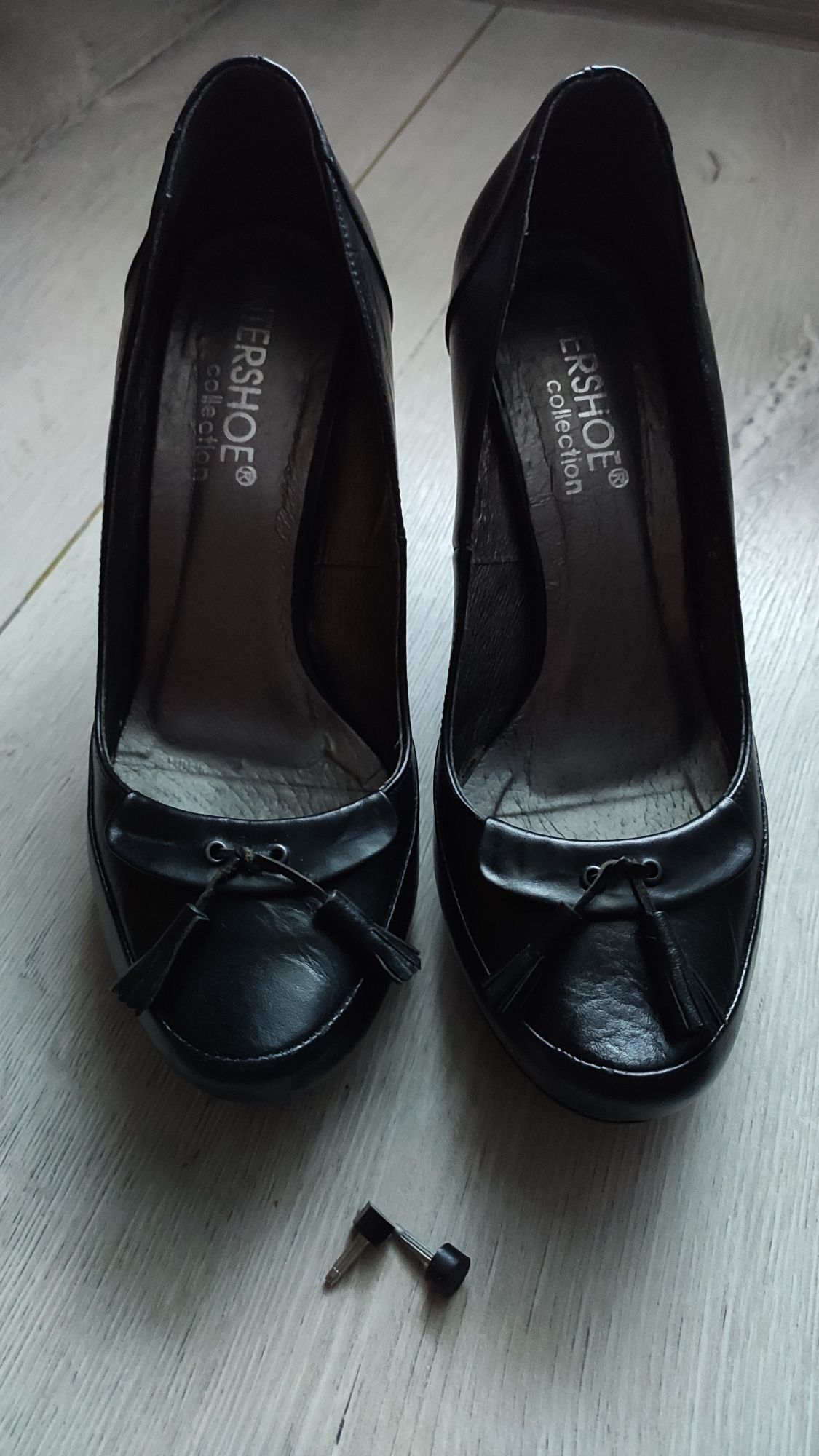 Eleganckie buty szpilki skórzane Intershoe r.38