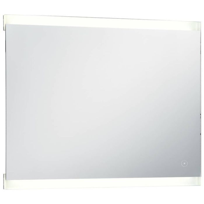 vidaXL Lustro łazienkowe z LED i czujnikiem dotykowym, 80x60 cm