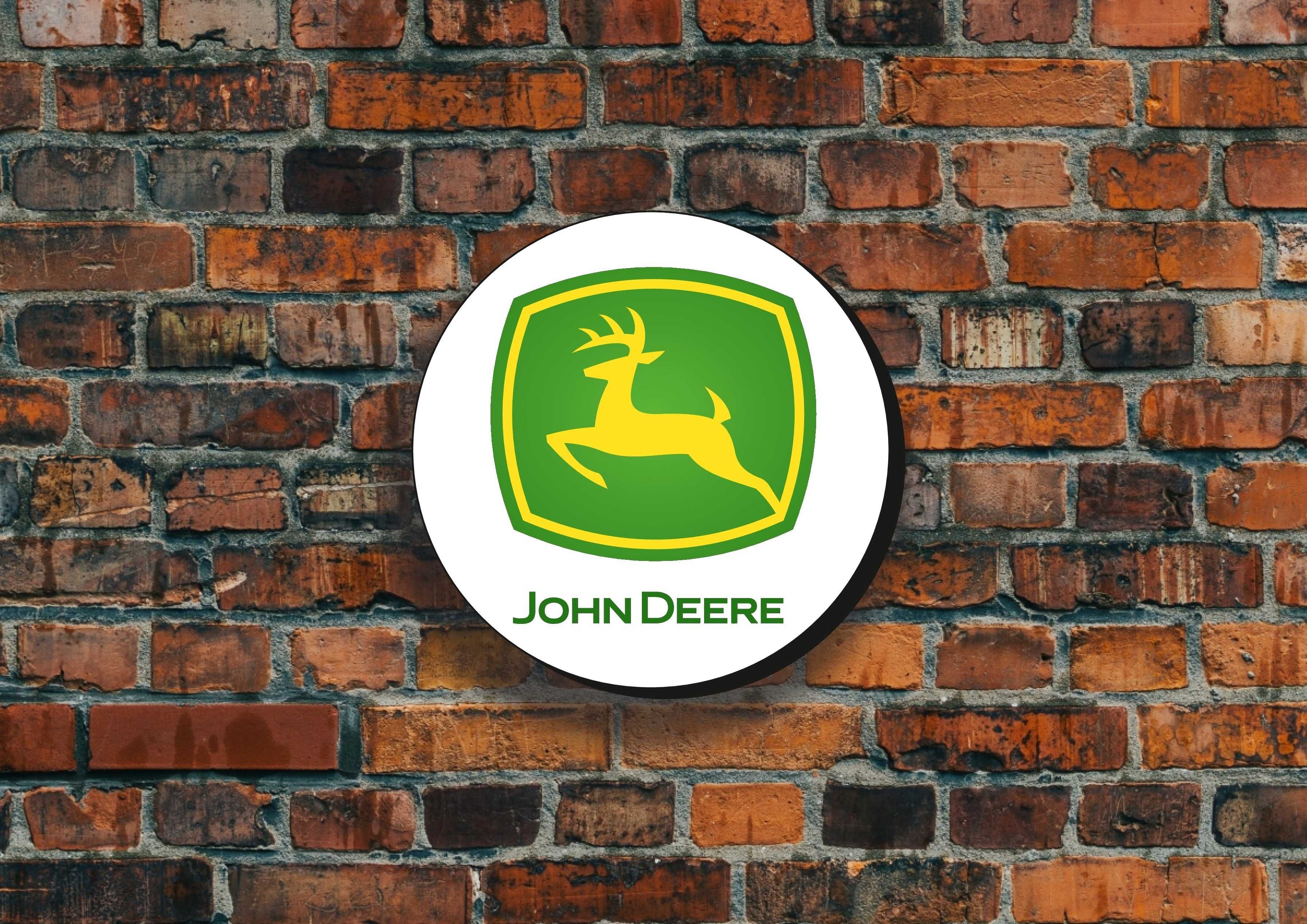 Podświetlana reklama JOHN DEERE, Logo świecące na ściane, PRODUCENT