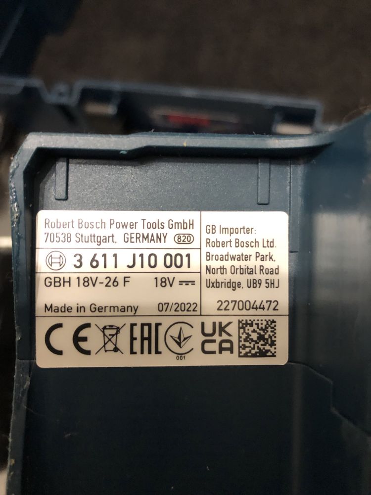Безщітковий Акум.перфоратор Bosch GBH 18V-26F