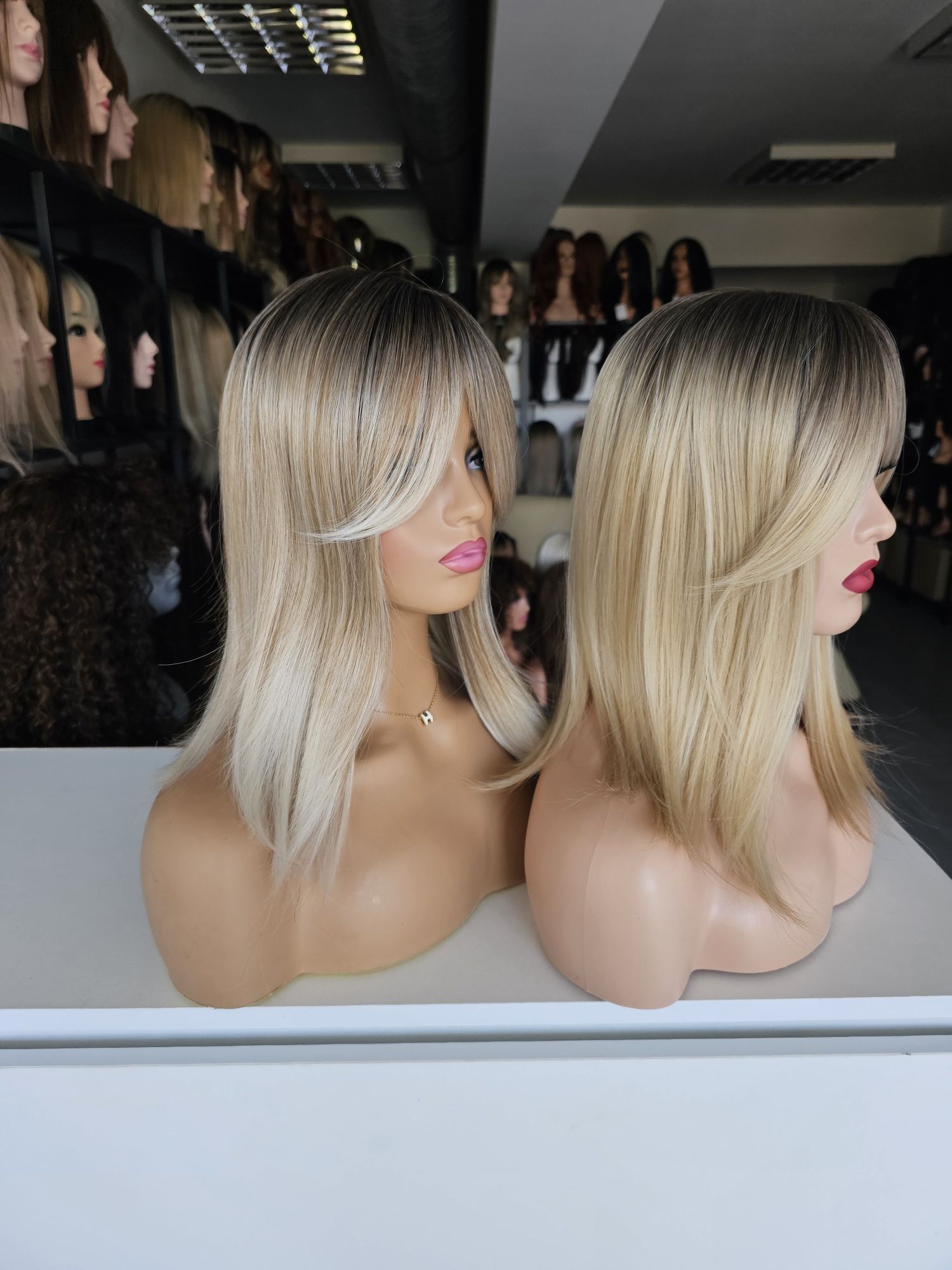 Tupet topper Nel beżowy blond słoneczny blond 3D naturalny efekt