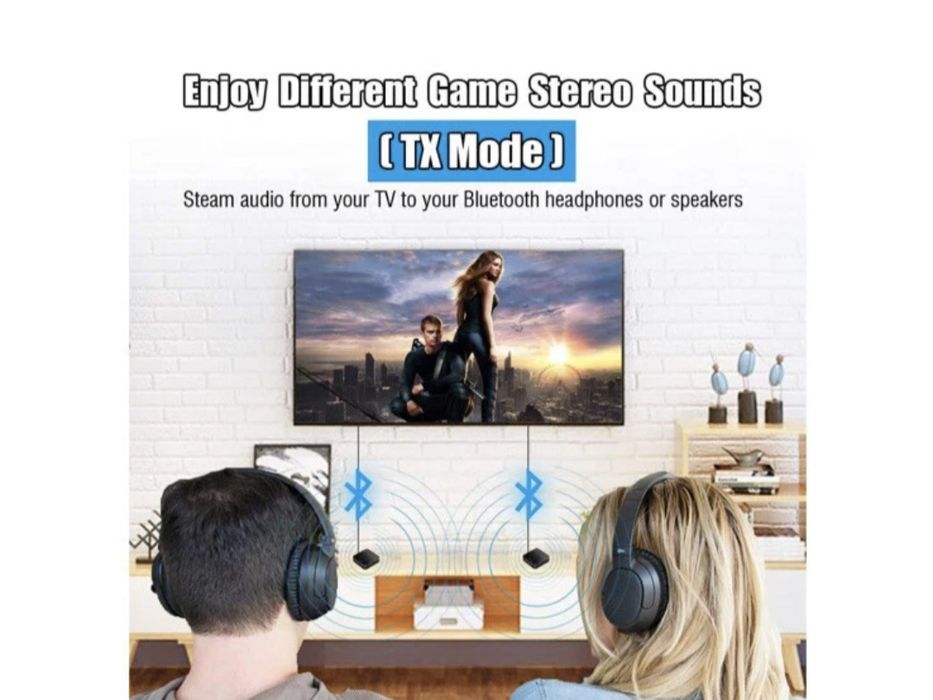 Receptor/Transmissor de áudio  Bluetooth 5.0