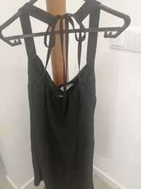 Vestido midi preto