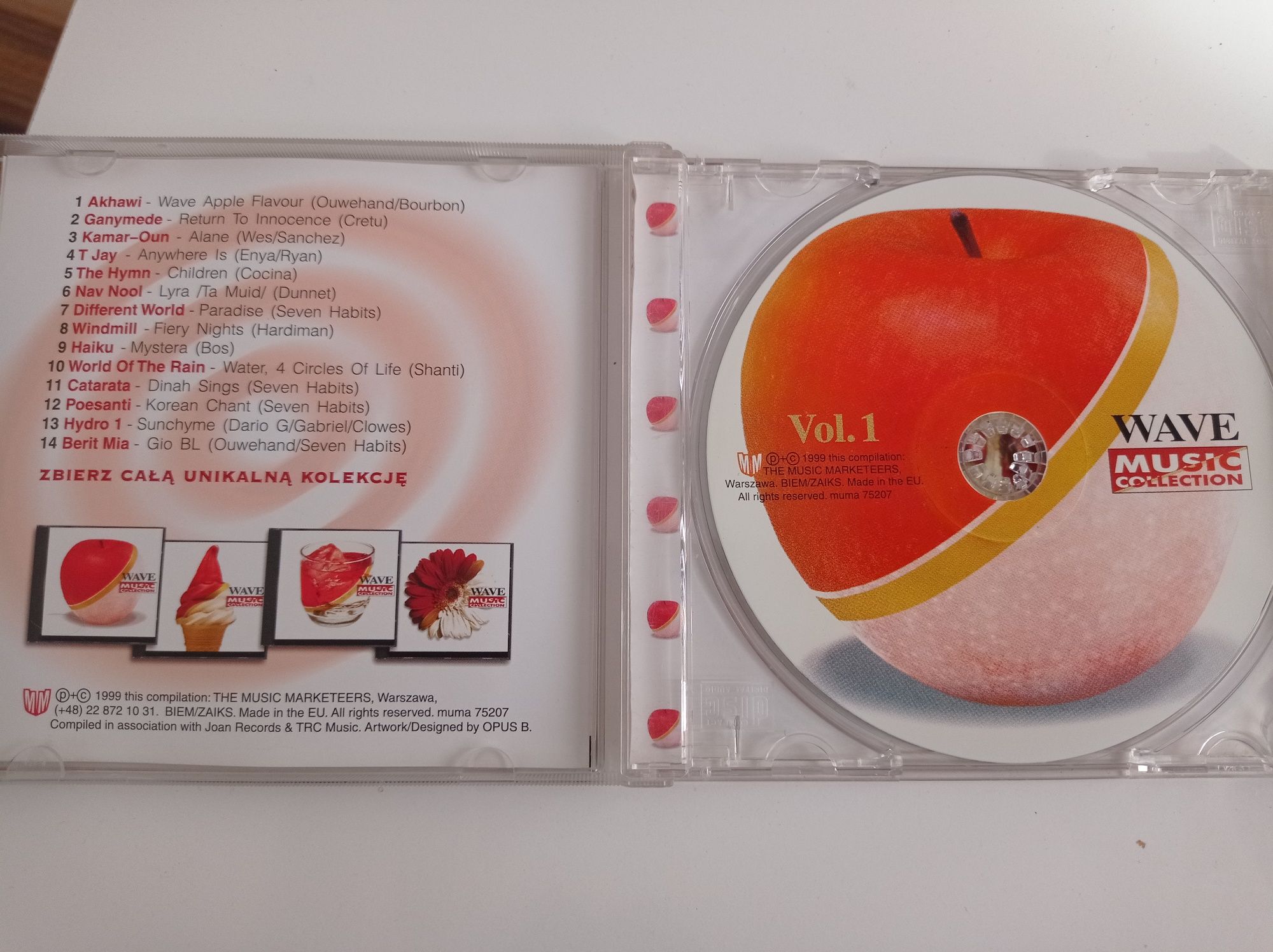 Komplet 4 płyt CD z muzyką nastrojową instrumentalną