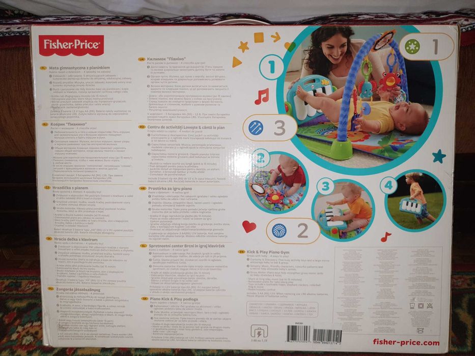 Продам музыкальный развивающий коврик Fisher-Price Пианино