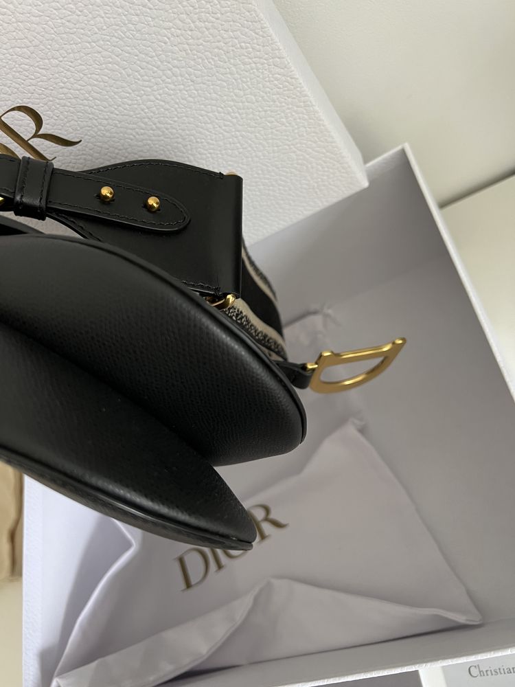 Dior torebka Saddle Bag komplet z paskiem skóra