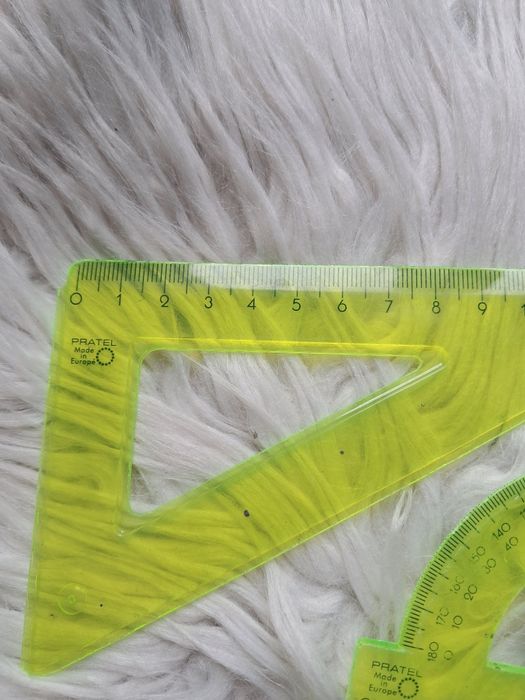 Zestaw linijka, kątomierz, ekierka, zestaw linijek, zestaw przyborów s