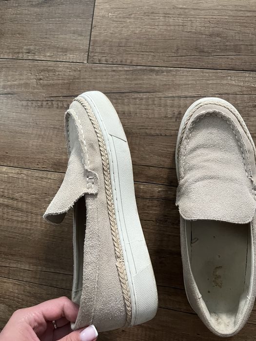 Лофери zara жіночі замш