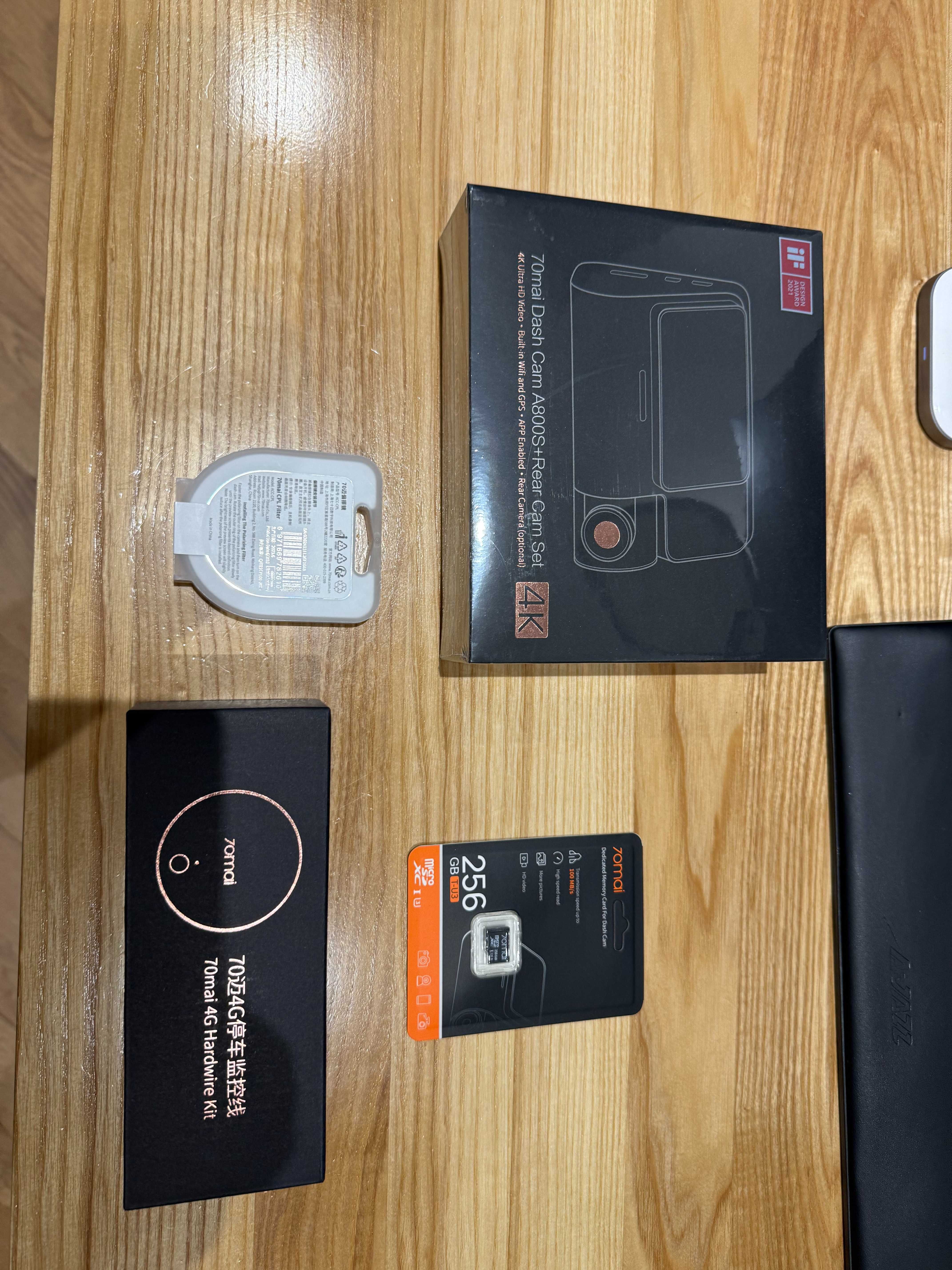 Відеореєстратор 70mai Dash Cam A800S 4K UHD + 256Gb + LTE + лінза