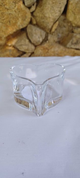 Photophore coração vidro