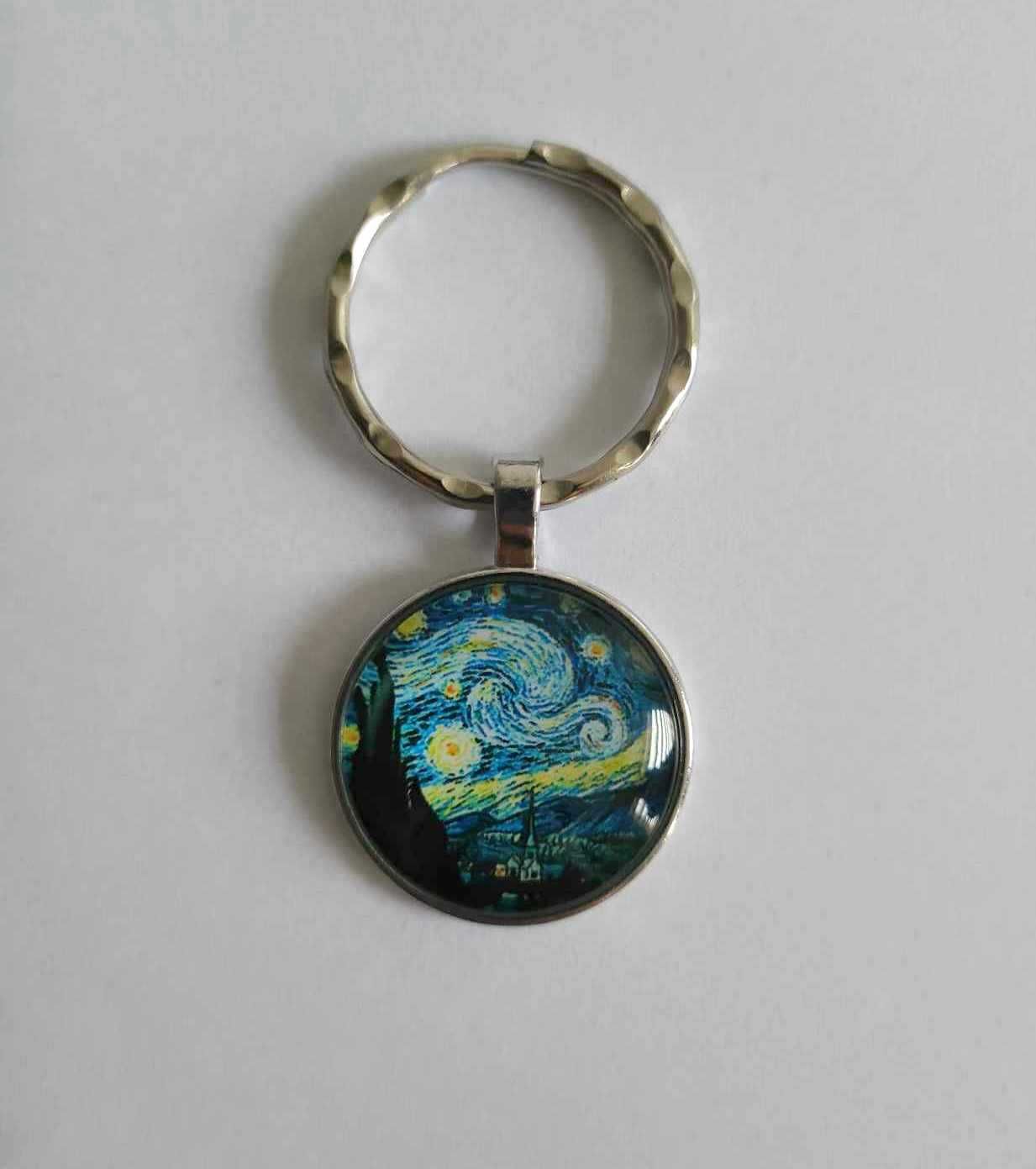 Gwieździsta Noc Obraz Vincent Van Gogh Breloczek do kluczy Brelok