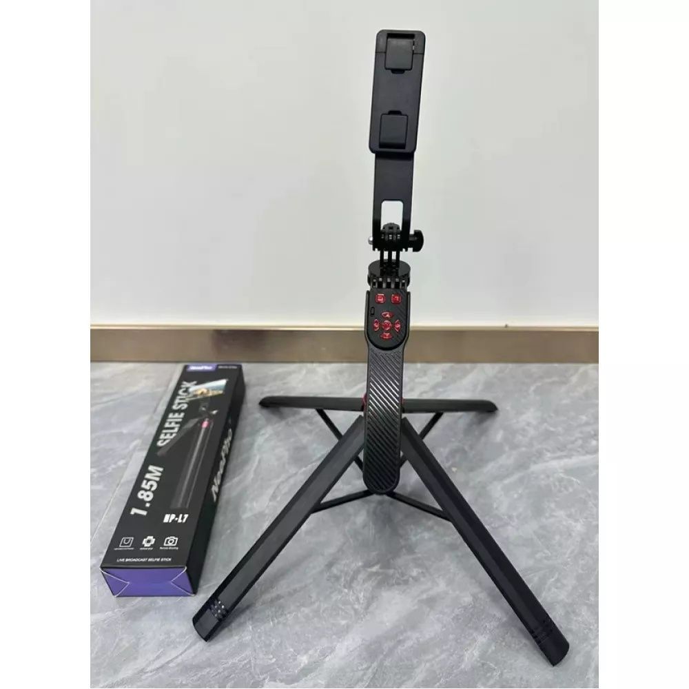Монопод-трипод Селфі-палиця Neepho NP-L7 Bluetooth 1.85m Black