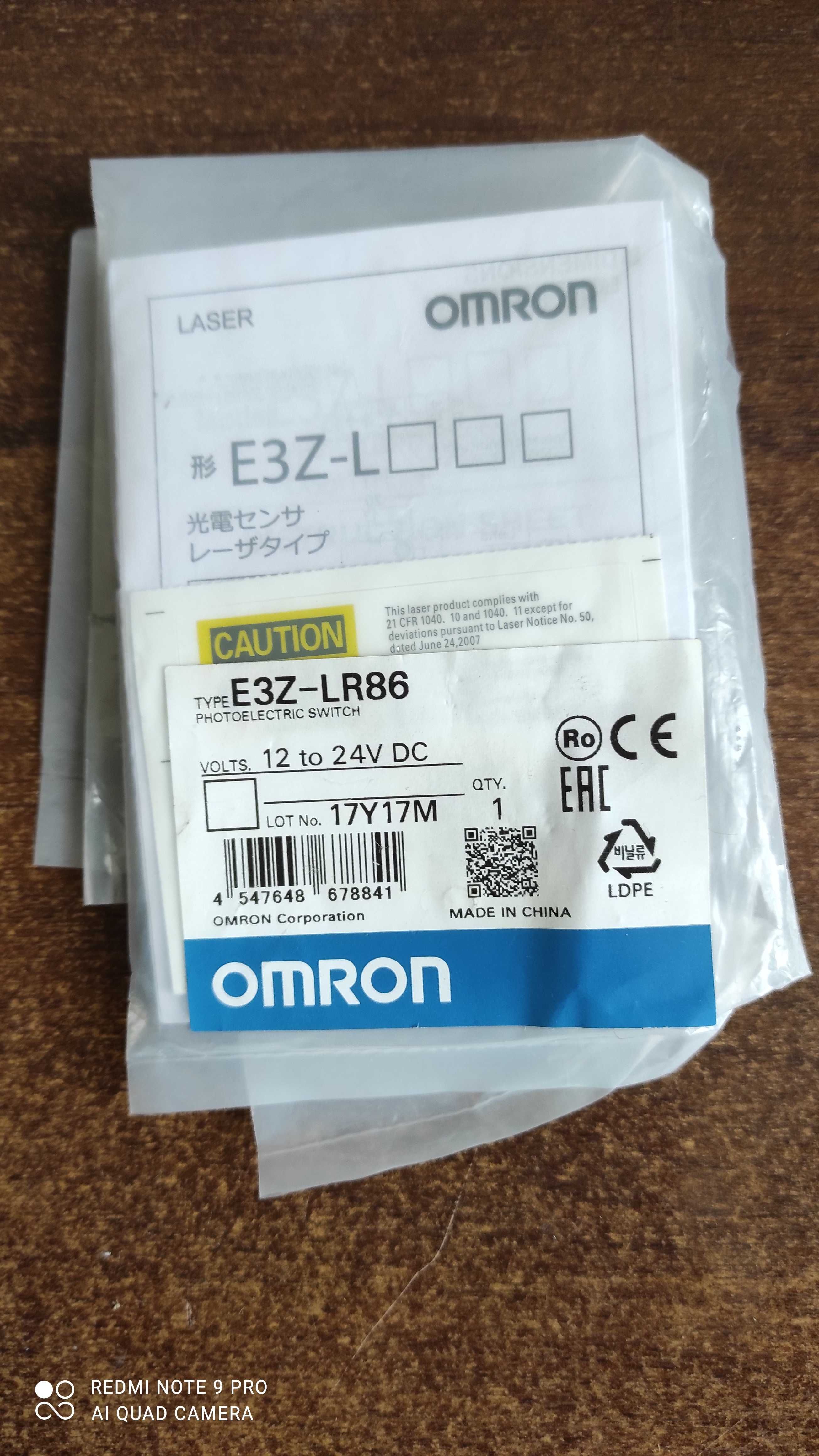 НОВІ!Фотоелектричні датчики Omron E2S-W25, E3Z-R86H, E3Z-LR86, E3Z-B86