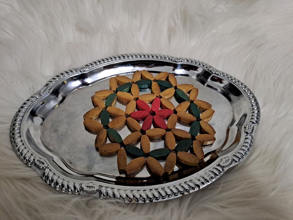 Dla domu - drewniana, bambusowa podkładka pod naczynie.