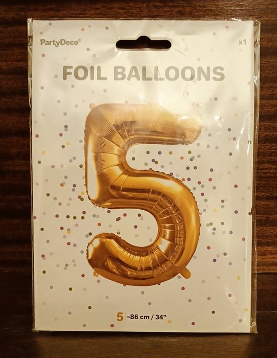 Balon na hel. 5 urodziny